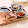 Creative Leaf Shape Wheat Straw Seasoning Dish Sauce Vinegar Mini Plate Tool