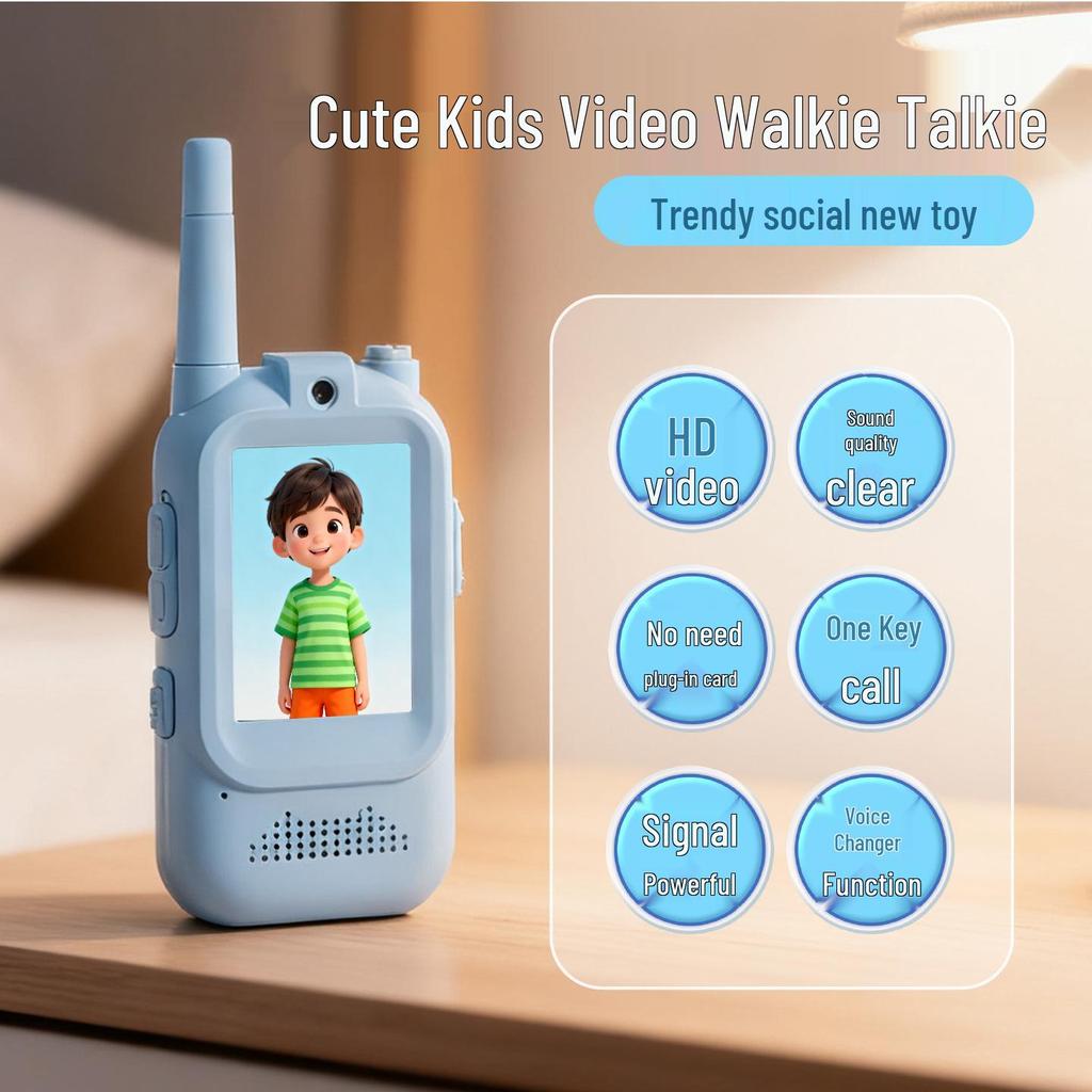 Kids' Wireless Video Intercom Toy - Rechargeable Gift for Boys & Girls
