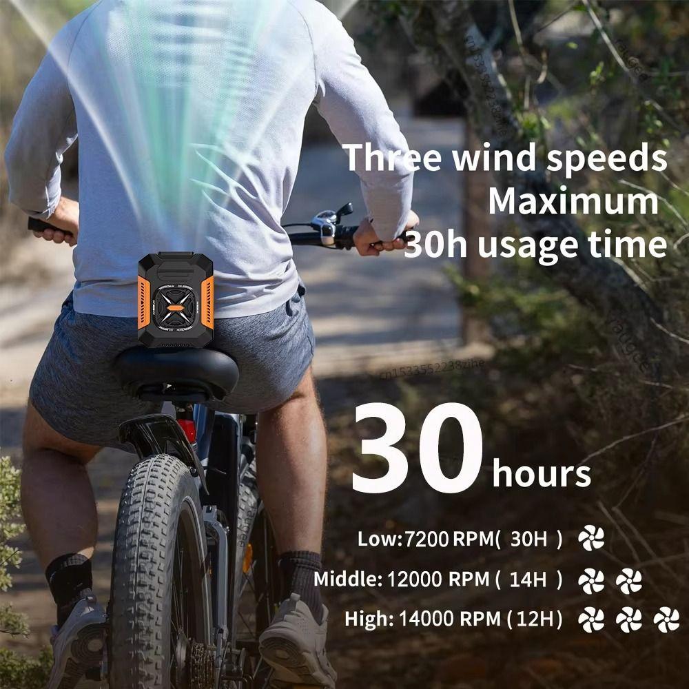 5000mAh Waist Clip On Fan Power Bank Mini Electric Fans Waist Mounted Fan Construction Site