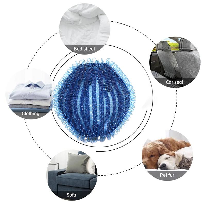 4pcs Hair Removal Laundry Ball Anti Entanglement Washing Machine Filter Laundry Floating Lint Hair Catcher Nylon Laundry Ball