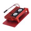 Aluminum Alloy Case Box with Dual Fan Heat Dissipation Accessory for Raspberry Pi 4 B+