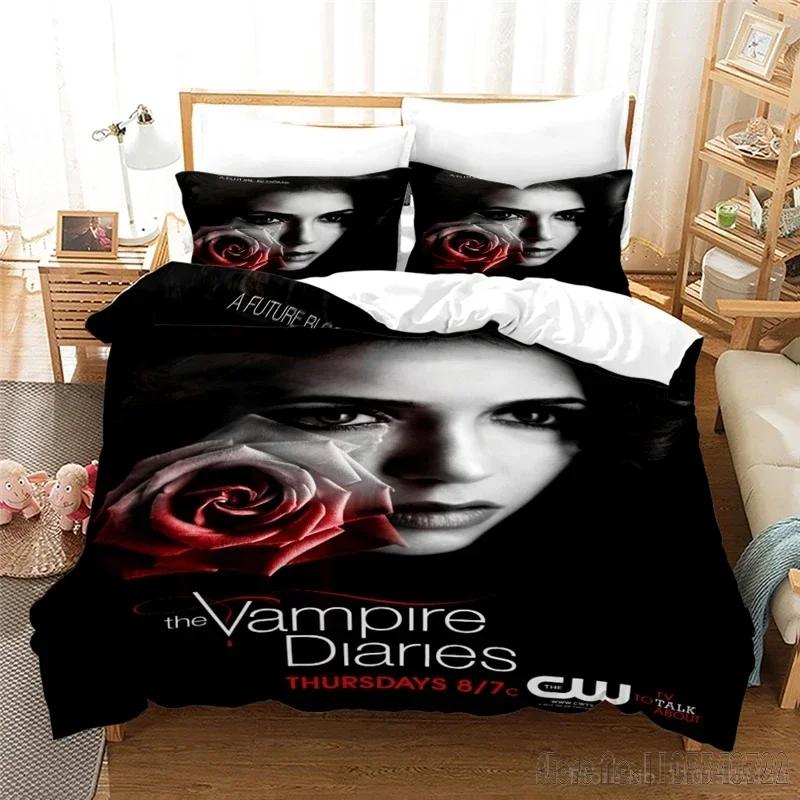 

Comforter Tv Series The Vampire Diaries Love Child Hd Comforter Bedclothes For Kids Bedding Sets Bedroom Decor Comforter (quilt)-EU Single(135*200cm)3pcs