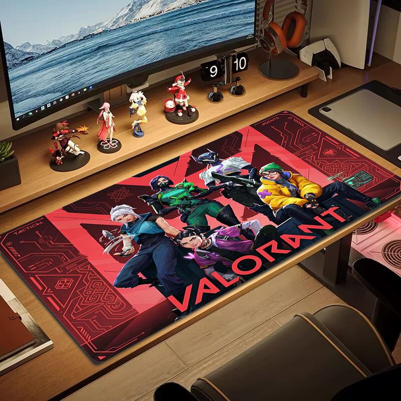 VALORANT Color Mouse Pad Large Gaming Table Cushion Non-slip Laptop Tablet Big Mousepad XXL Mat Mini PC Playmat With Lock edge