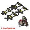 1 Pair 10 Studs Hiking Covers Anti-slip Snow Shoes Spikes Anti-Skid Ice Gripper Cleats Crampons