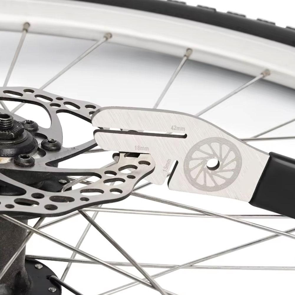 Bike Bicycle Disc Brake Rotor Alignment Truing Tools Mountain Bicycle Disc Flattening Correction Wrench Stainless Steel Tool