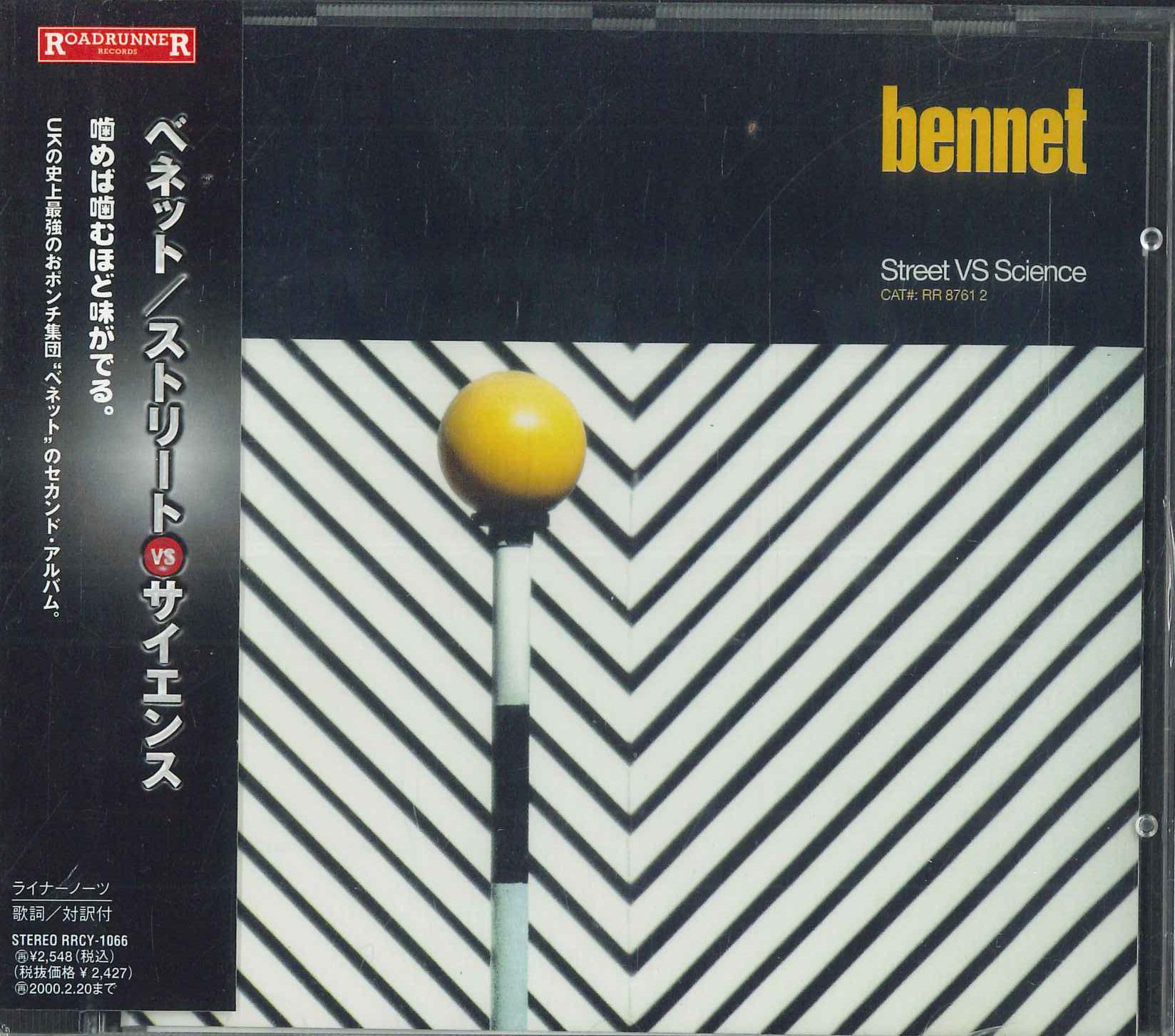 

CD BENETT - Street Vs SCIENCE RRCY1066 ROADRUNNER 1998 Япония Оби Рок Б/У