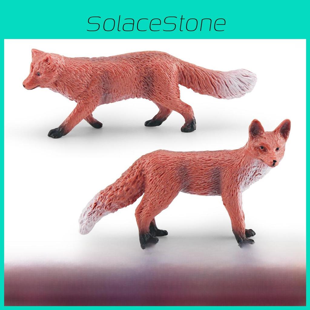 Wildlife Pvc Fox Model For Gift For Kids And Nature Education Decor
