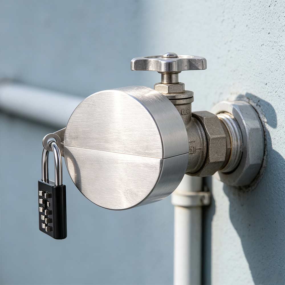 Stainless Steel Faucet Lock Cover Anti-Theft Faucet Protection Cover Garden Hose Tap Lock  Outdoor