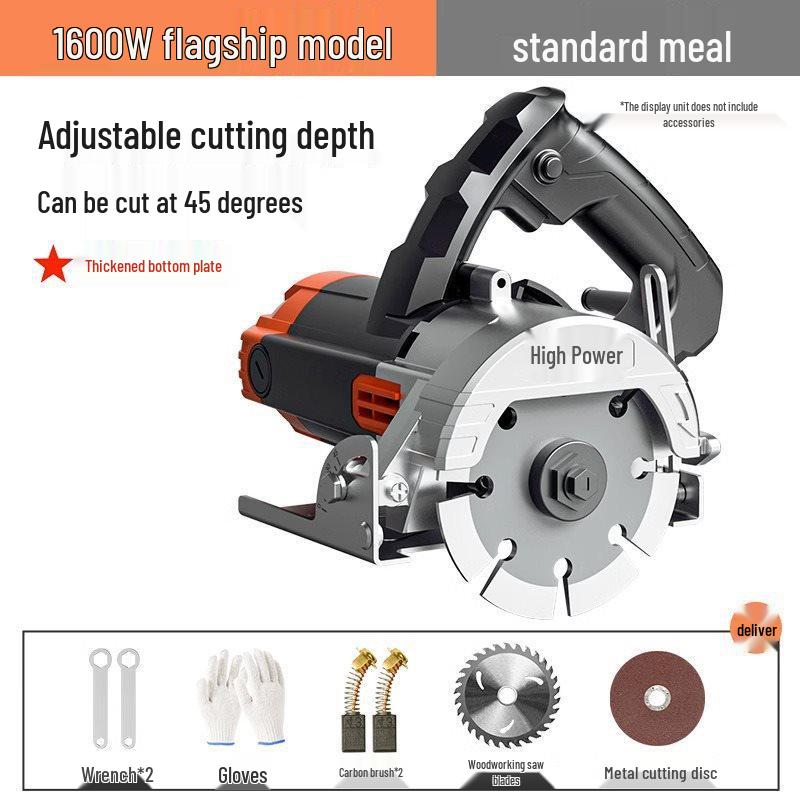 Multifunctional Handheld Electric Cutting Saw for Marble, Stone, Tile, and Wood