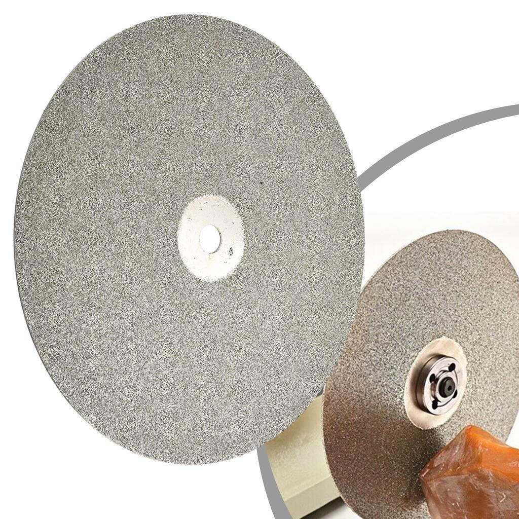 8 Inchs/200mm Emery Coated Lapping Disc Grit 60-3000 1/2" Hole Flat Lap Wheel Abrasive Grinding Disc For Gemstone/Jewelry/Rock