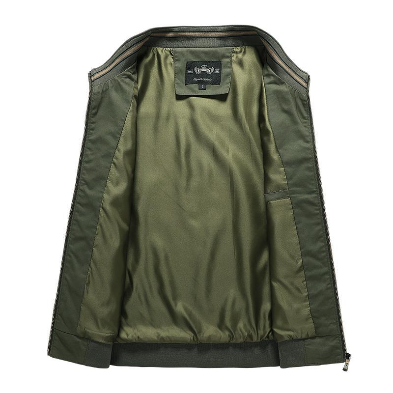 Men 'S Stand -Up Collar Tooling Jacket Men