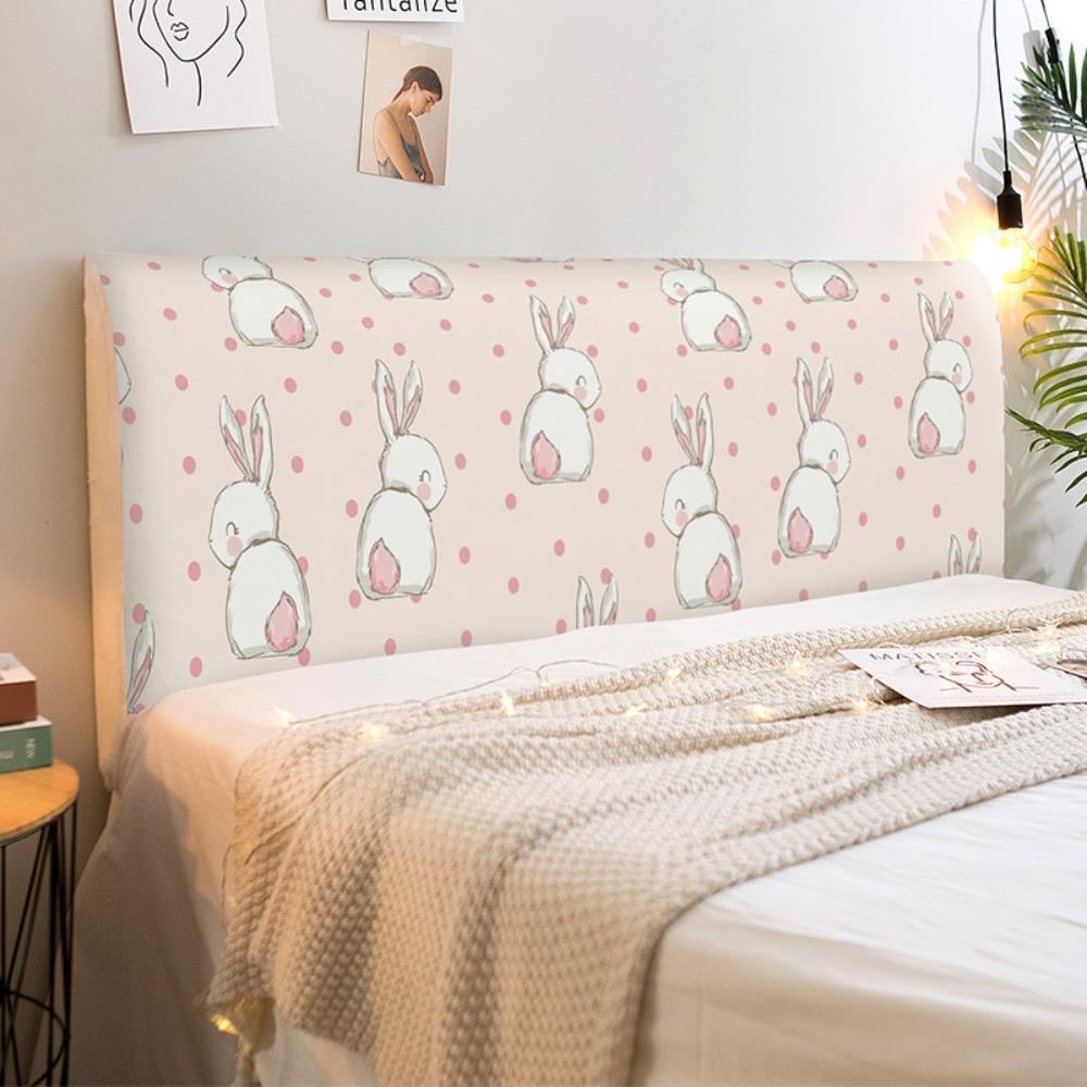 Cartoon Elastic Bedhead Cover Thicken Print Design Bed Head Slipcover Non-slip Washable Headboard Cover Bedroom