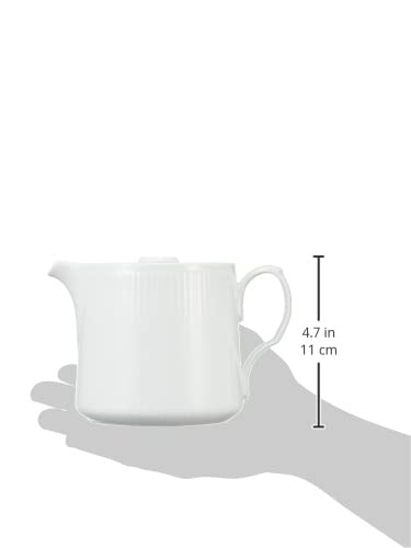 [Officially Imported] Royal Copenhagen White Fluted Teapot, Wedding Gift, 1059073