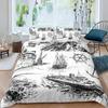 Nautical Sailboat King Queen Duvet Cover Coastal Sailing Boat Bedding Set Sea Adventure Comforter Cover Polyester Quilt Cover