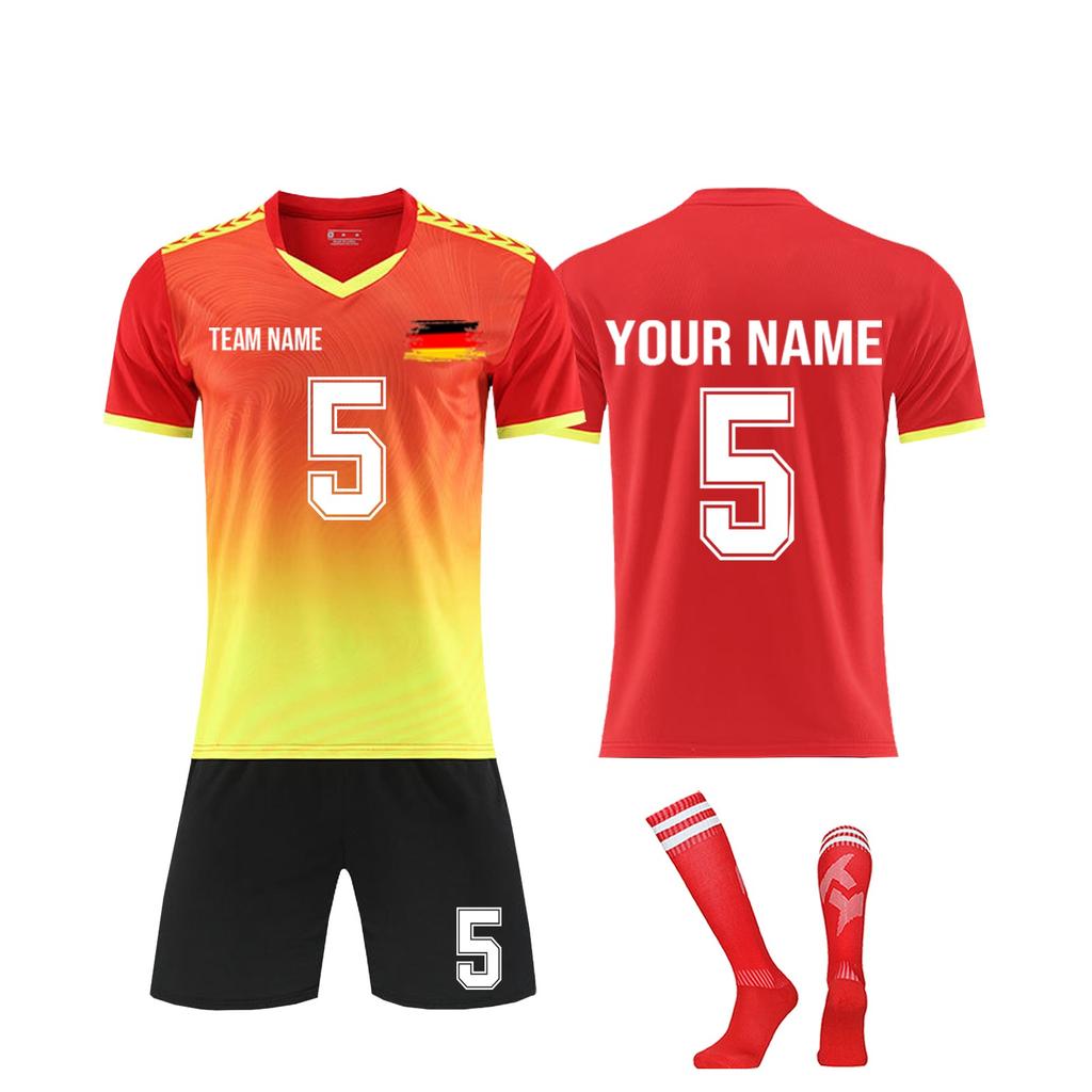Personalised Shirts Kit Mens Girls With Name Number Custom Football Jerseys For Boys Training Suit