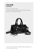 Stylish Dark Rivet Motorcycle Bag – High-End, Large-Capacity Shoulder/Crossbody Tote for Trendy Women