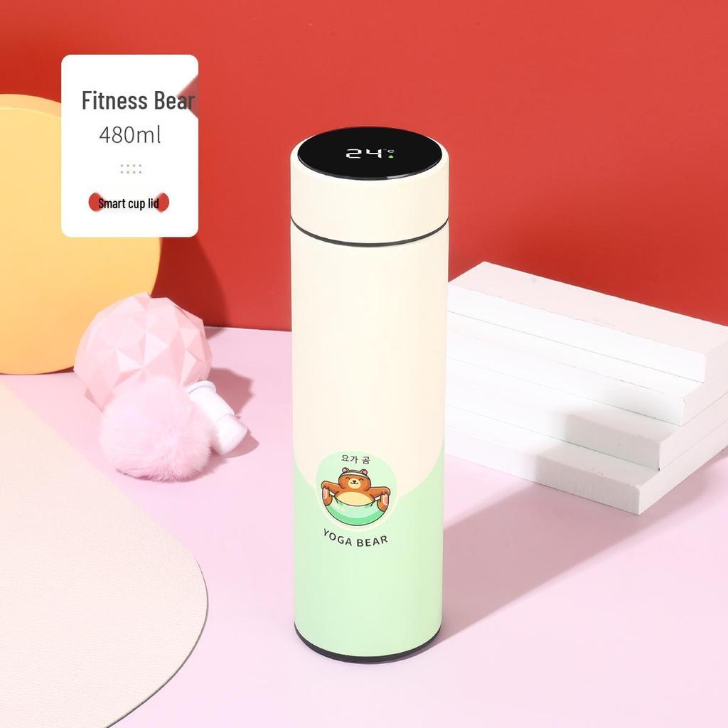 Chinese-Style Smart Insulated Water Cup with Temperature Display, Large Capacity, Customizable Logo, Business Gift