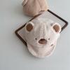 Chapéu de bebê de outono versátil, fofo, pequeno urso, chapéu bico de pato, pele de cordeiro, à prova de vento, quente, bonés de bebê, conforto, proteção solar, chapéus de menina