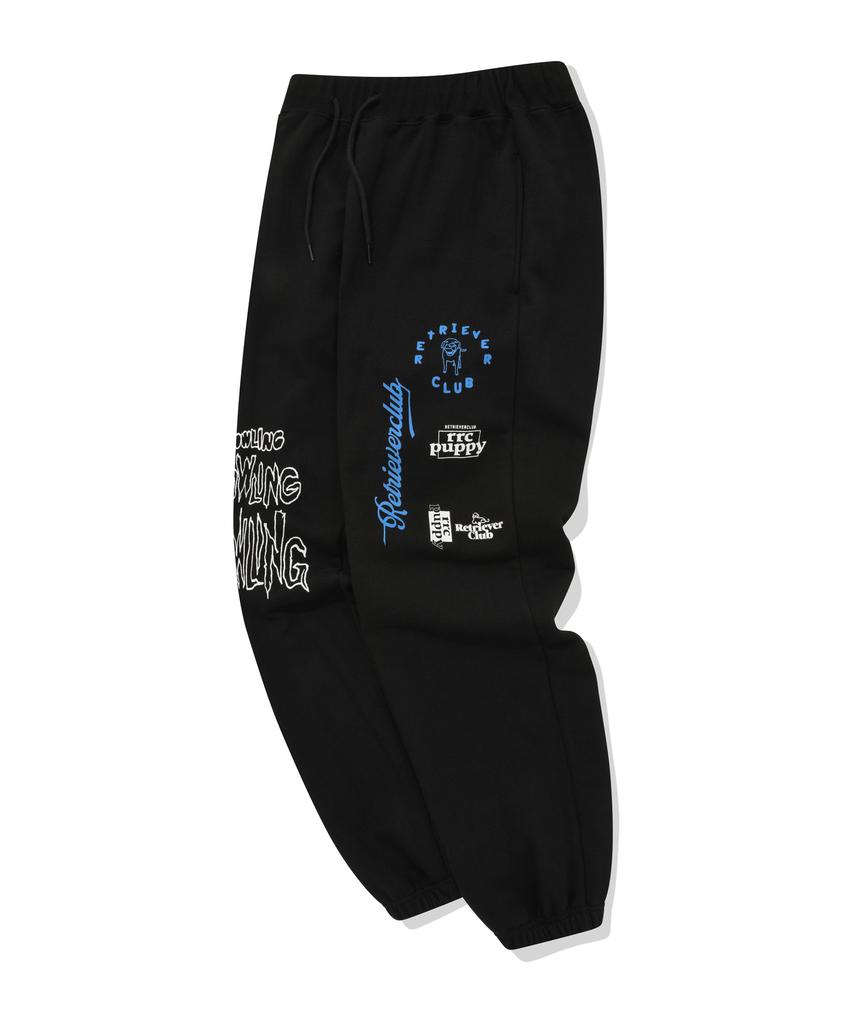 RETRIEVER CLUB Multi Logo Pants [Black]