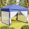 Vidaxl Foldable Party Tent With Walls, Blue, 3X3 M