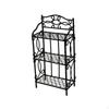 Miniature Shelf with Scrollwork 1:12 Scale Display Rack ThreeTier Dollhouse Storage