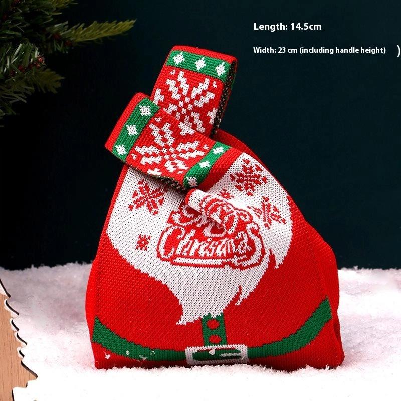 Christmas Gift Bags Xmas Santa Sacks Packaging Knitted Storage Bag Merry Christmas Kids Candy Bag Home Decor Christms Decoration