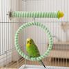 Comfortable Grip Suction Cup Swing Set Linen Rope Hanging Bird Standing Perch  Parrot Toy