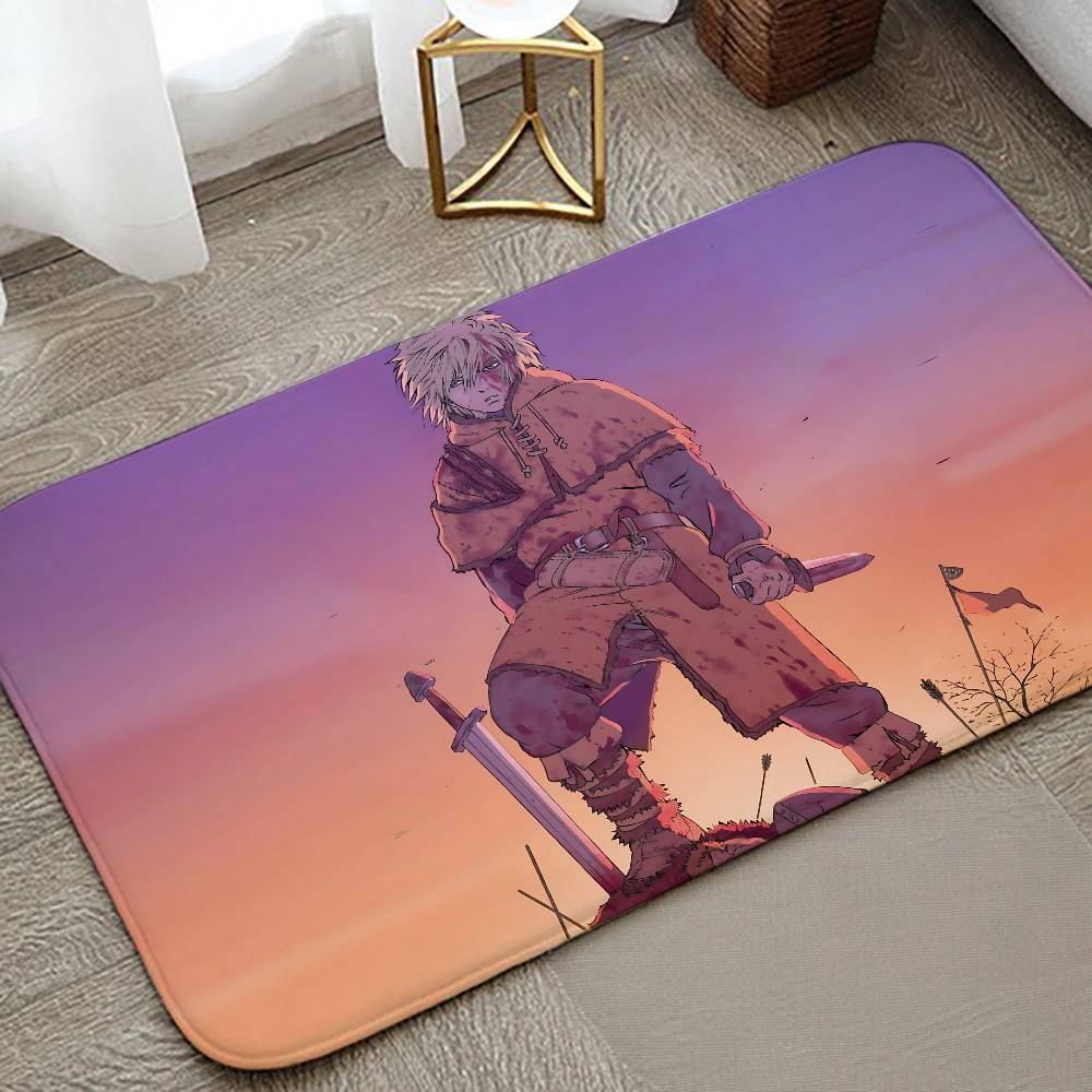 Aniem Vinland Saga Carpet Bathroom Anti-slip Mat Door Mat Home Decoration Mat Entrance Door Mat Scratch-resistant Door Mat