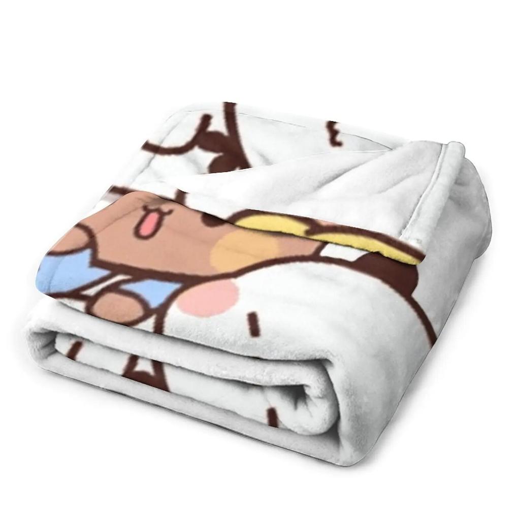 Panda And Brownie Bear Couple Throw Blanket Cute Blanket Plaid Blanket For Baby