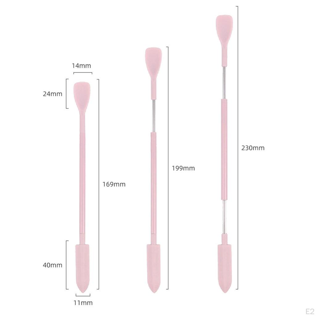 3 Pieces Double Ended Makeup Mini Spatulas Kitchen Tiny for Beauty Products
