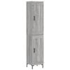 Buffet haut - Maison Exclusive - Sonoma gris - Bois d'ingénierie - 34,5x34x180 cm