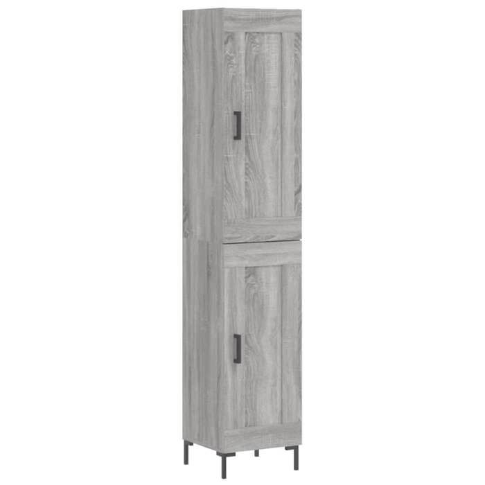 Buffet haut - Maison Exclusive - Sonoma gris - Bois d'ingénierie - 34,5x34x180 cm