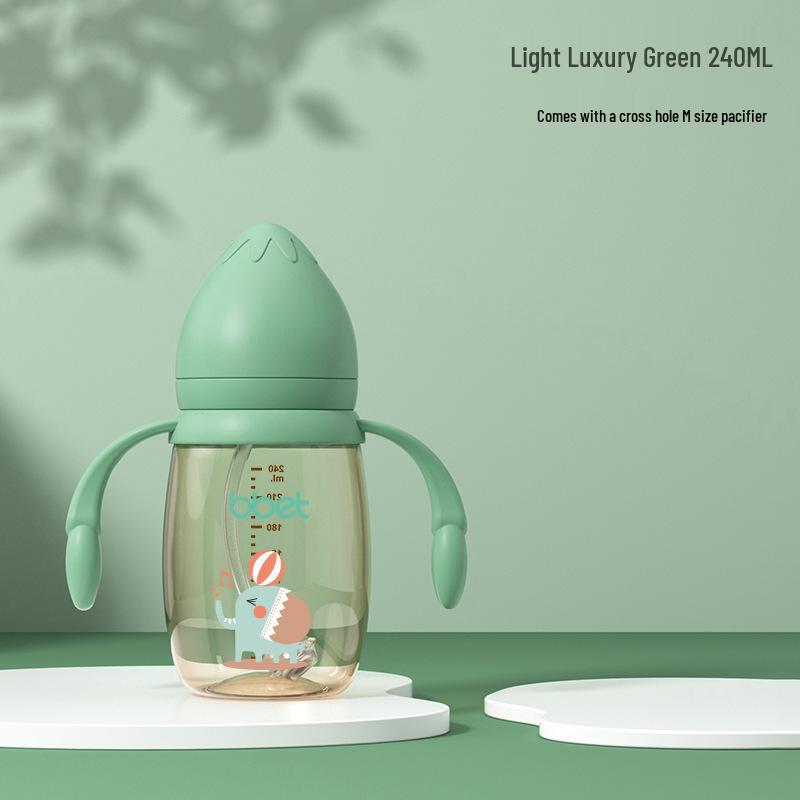 Babixiang Wide-Mouth PPSU Baby Bottle, Anti-Fall & Anti-Flatulence, Neutral Water Cup, Multiple Capacities