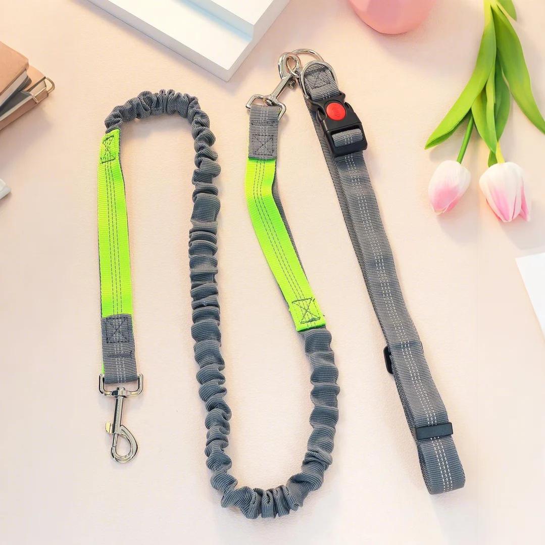 Поводок для выгула собаки Свободные руки Эластичный Взрывозащищенный Эластичный Нейлоновый Поводок для бега с питомцем Поводок для выгула собаки