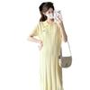 Maternity Summer Trendy Plus Size Knit Dress: Casual, Slimming & Versatile