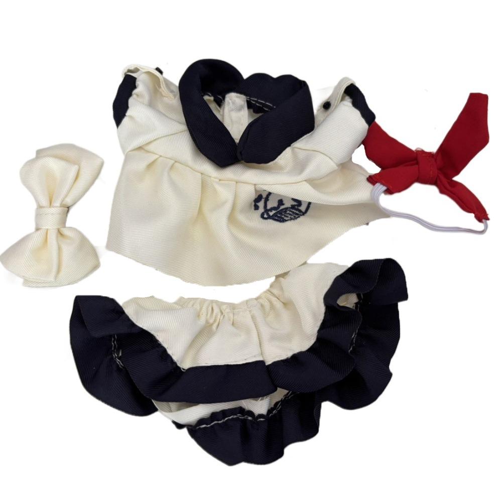 

1 set Whale Pattern 20cm Cotton Doll Clothes School Uniform Plush Doll Clothes 20cm Cotton Doll style 1