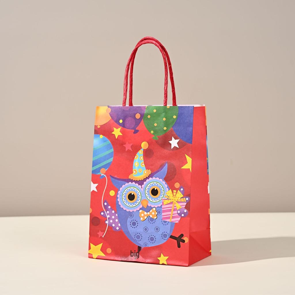 Customizable Kraft Paper Gift Bag for Christmas Catering and Coffee Takeaway
