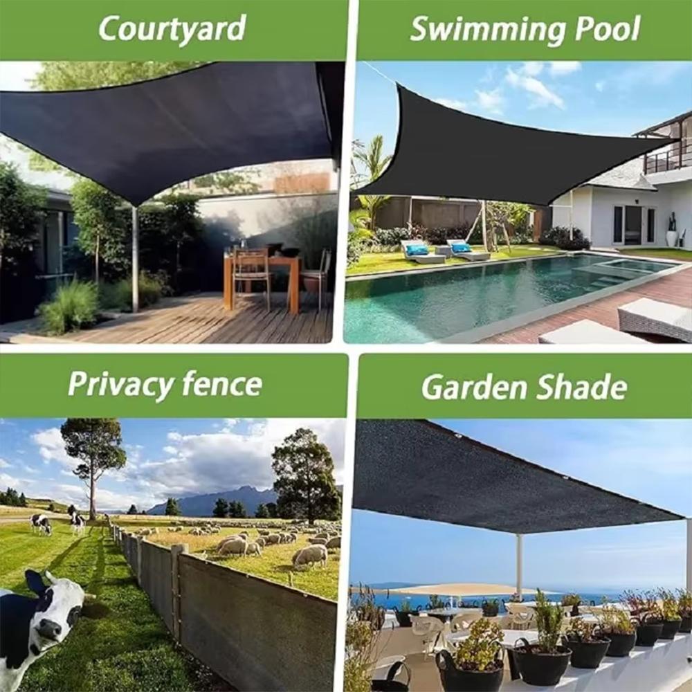 Outdoor Black Thickened Shading Net Encrypted Sun Protection Agricultural Summer Outdoor Insulation Net Sun Protection/breath