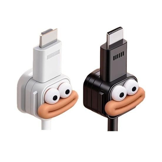 6/12Pcs Cartoon Magnetic Cable Organizer Clip Self-adhesive Home Office Desk Phone Charging Data Cord Holder Keeper Power Wire Management Clamp