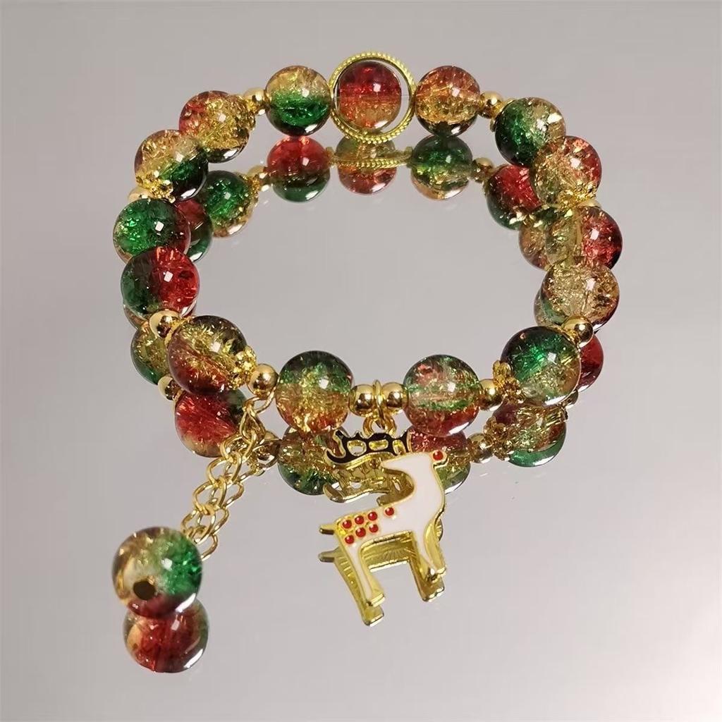 Lianlian Ruyi Bracelet Ins National Style Coloured Glaze Girlfriend Bracelet All-match High-end Antique Bracelet