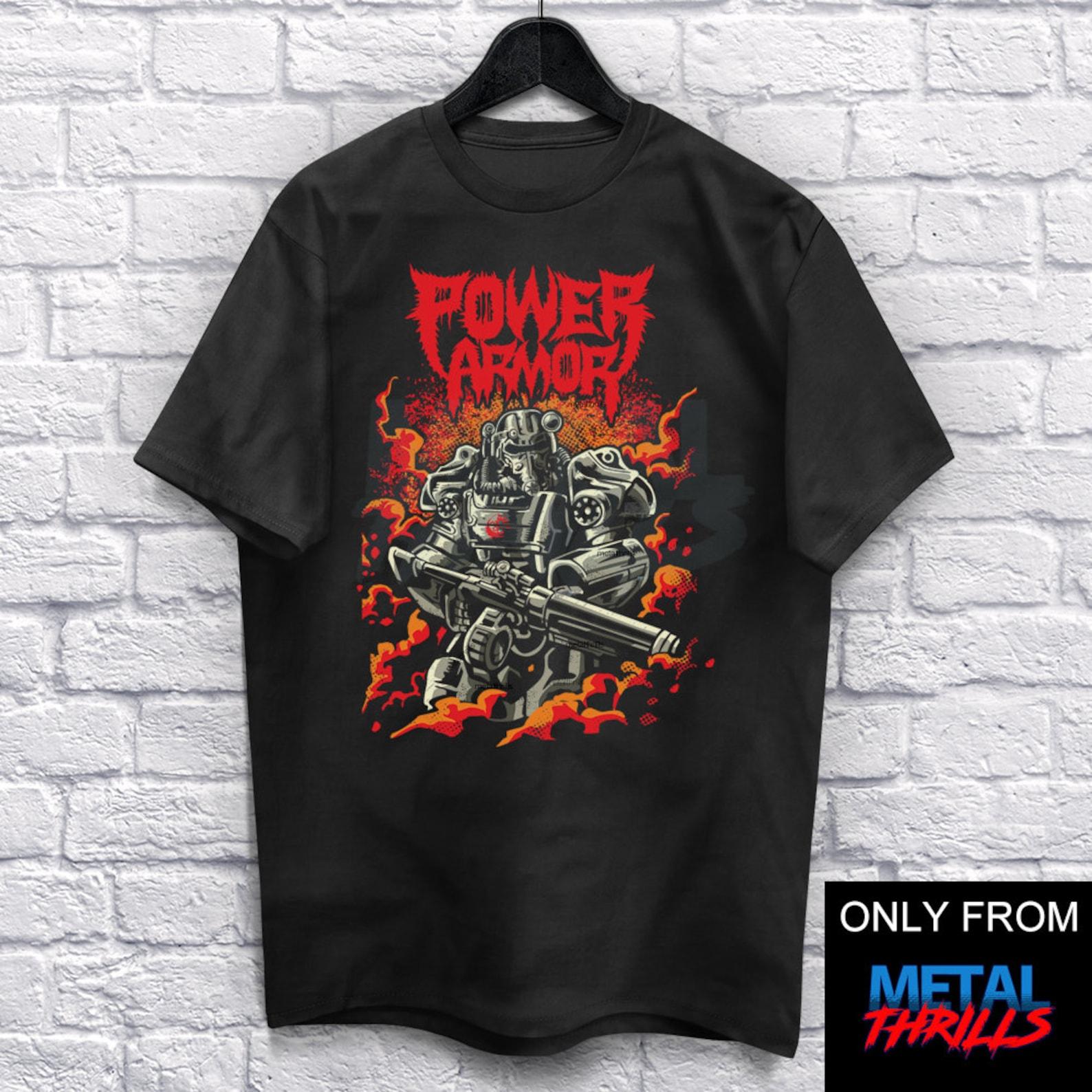 Radioactive Power T-Shirt Unisex (For Men and Women) Shirt Gamer Shirt Heavy Metal Shirts Video game Shirt Music Retro 4XL