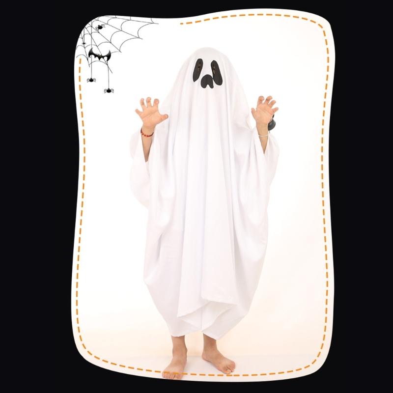 Kids Halloween Scary Hooded Cape, Halloween Scary Cloak Cosplay Costumes Halloween Cape Scary Costume