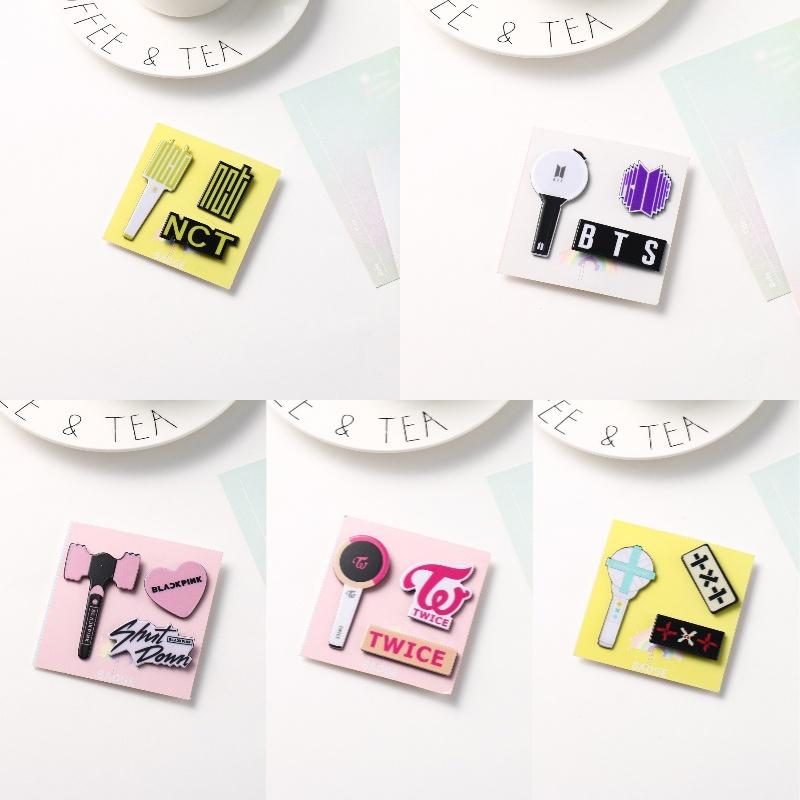 Stray Kids Bulletproof Powder Ink Acrylic Pin Set A Unique And Decorative Addition To Your Outfit