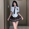 Ladies' Sexy Lingerie Sexy Student Outfit Role-playing Charming Uniform Seductive JK Short Skirt Midnight Passion Set