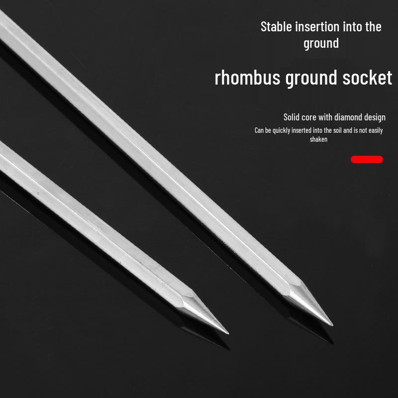 Stainless Steel Surf Rod Holder, Thickened Ground Stake for Rock Fishing and Long Cast Stand.