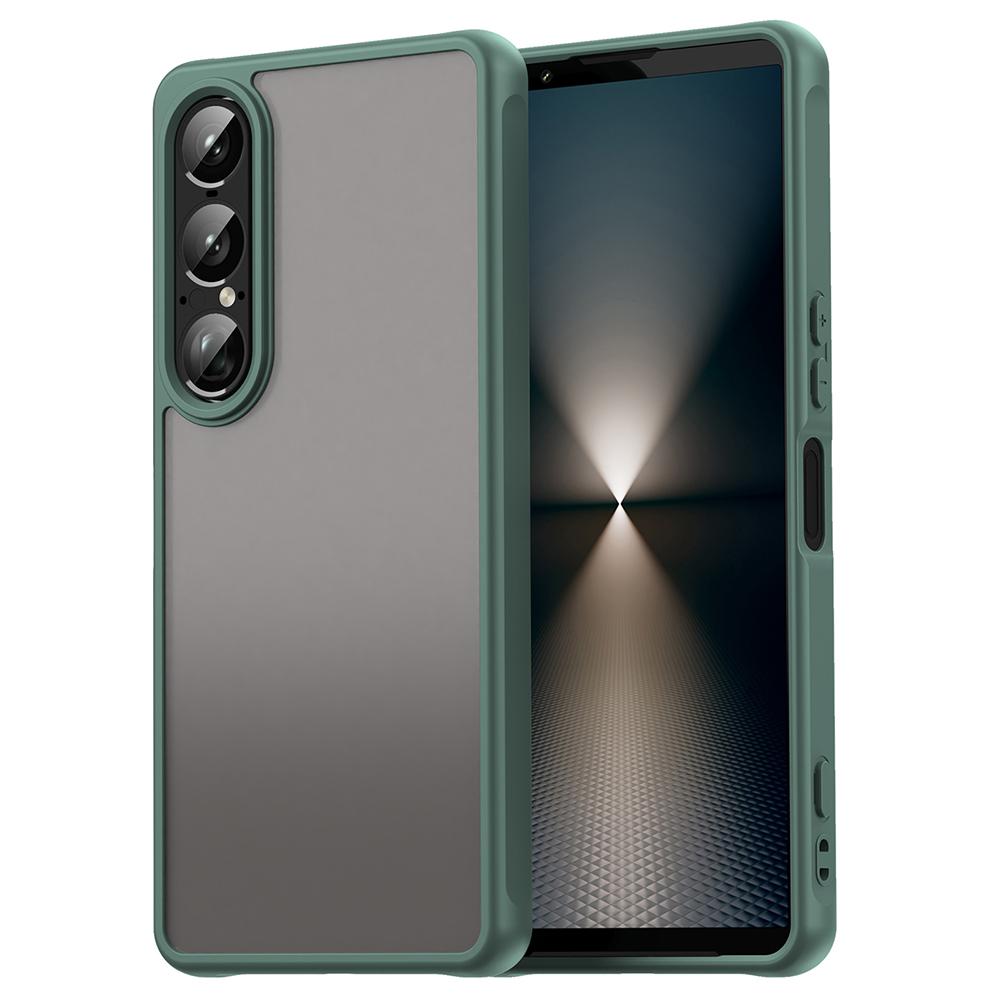 For Sony Xperia 1 VII Case Drop Proof Airbags Frosted Translucent PC + TPU Phone Back Cover