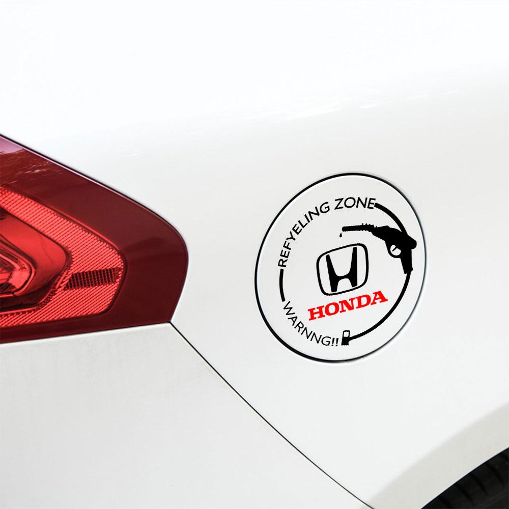 Car Logo Fuel Tank Cap Stickers Bumper Trunk Badge Emblem Decoration Decal For Honda Mugen Type R Civic Fit Accord Jazz Odyssey TP6 yzpf8