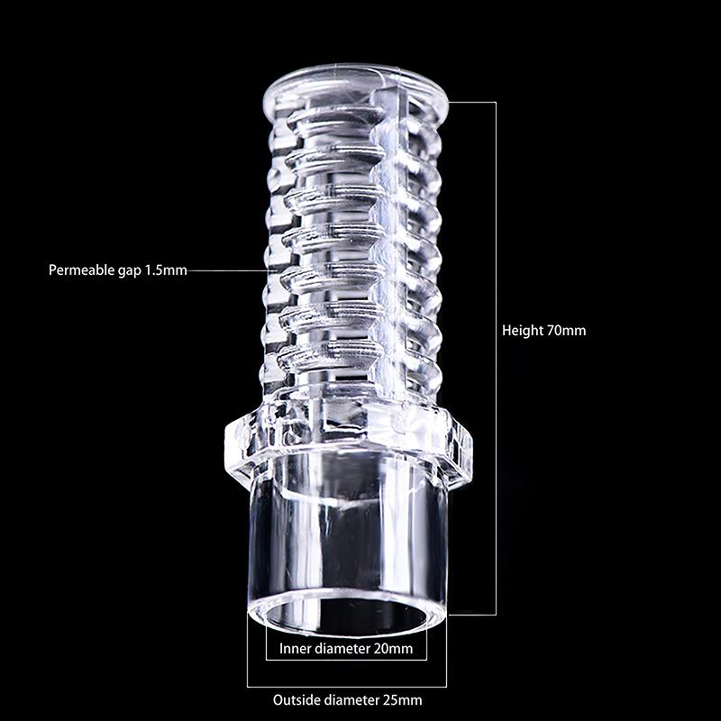 1Pcs Transparent Acrylic Pervious Flower Basket Mesh Cover 20/25Mm Aquarium Fish Tank Water Inlet Fence Water Pump Filter