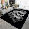 Horror Skull Art Area Rug,Carpets for Living Room Bedroom Decoration, Sofa Chair Cushion Rug,Kitchen Bathroom Floor Mat