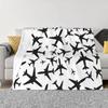 Flying Fortress Fighter Blanket Pilot Plane Thermal Soft Flannel Blanket Portable Travel Blanket